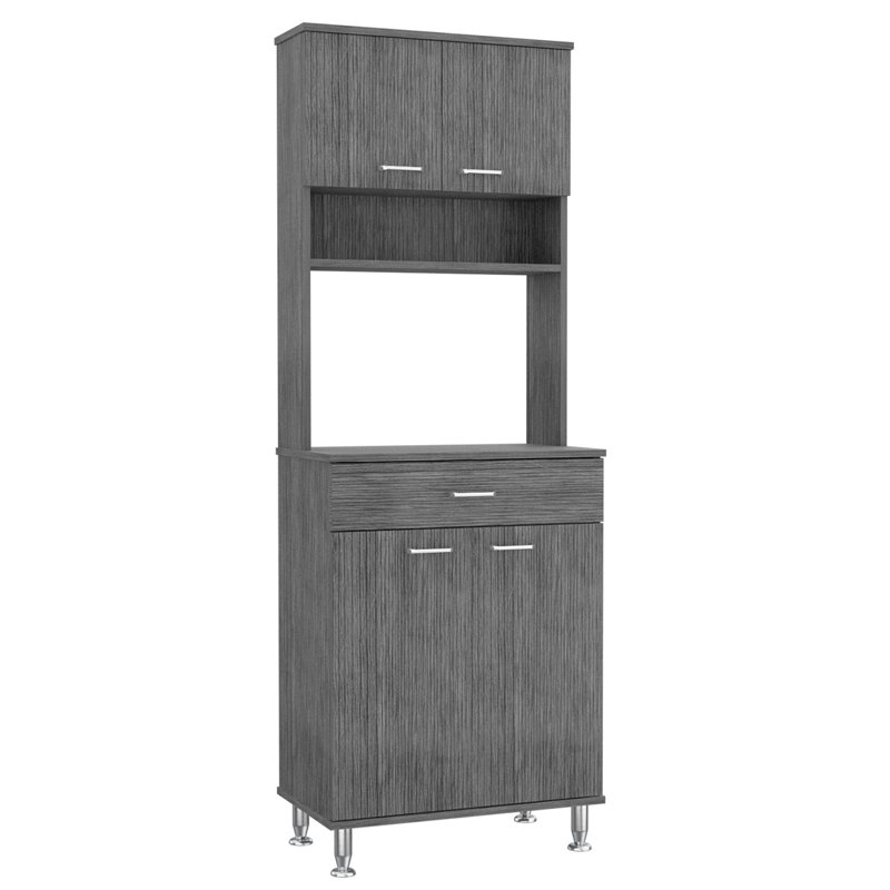 Armoire à double porte Pantry, Gris