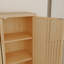 Armoire mince de 42 pouces pour petits coins - Tour à linge autoportante avec rangement pratique et assemblage facile 2 tablettes ouvertes dans la salle de bain