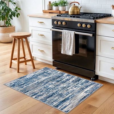 Tapis décoratif moderne à motif lavable 2x3 