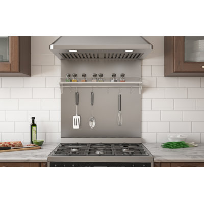 Ancona Steel Straight Wall Mounted Pot Rack