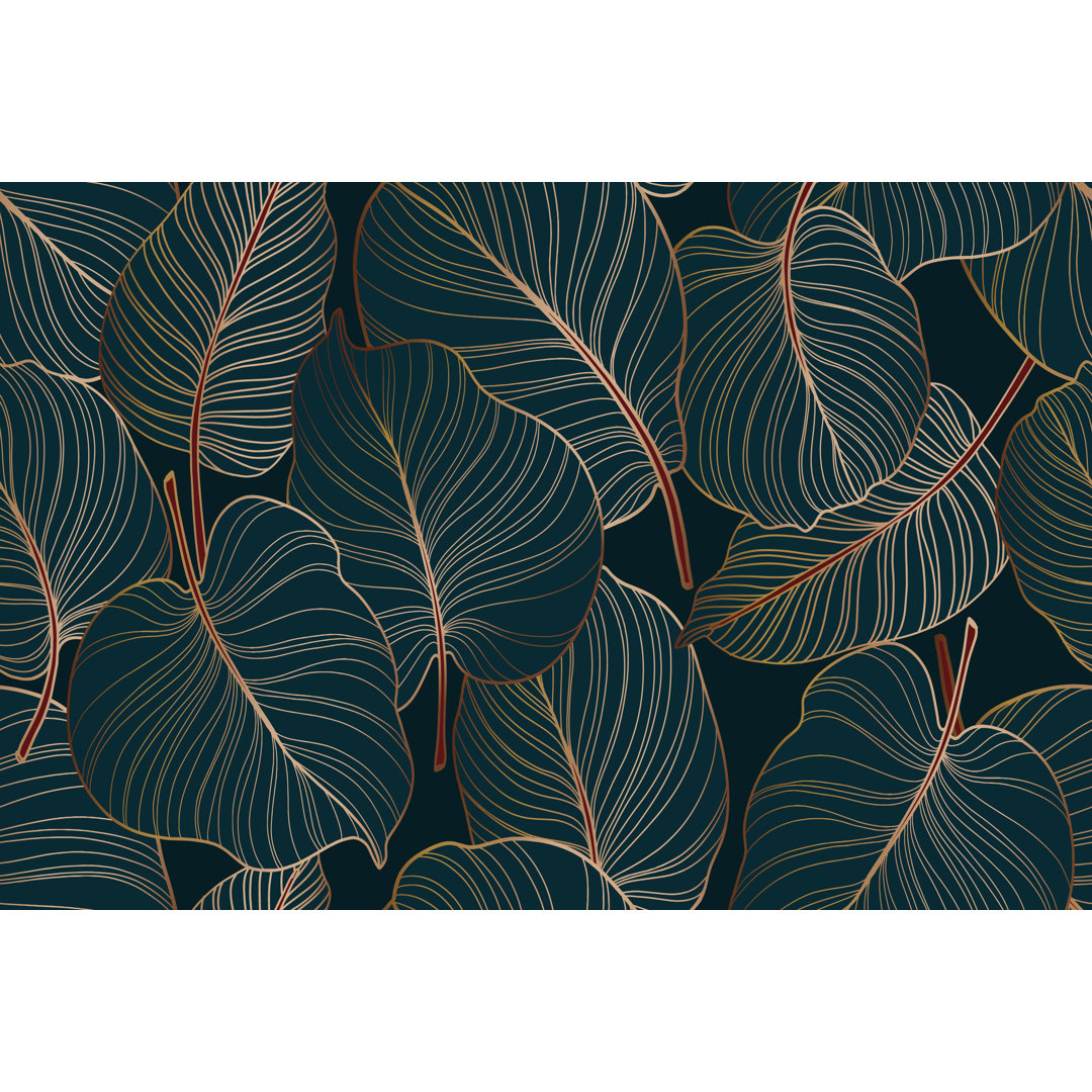 Colocasia Green Leaf - Leinwandbild