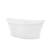 DreamLine Continuum 66 in. L x 36 in. W x 27 3/8 in. H Acrylic Double Slipper Freestanding Tub, Matte Black-118166218