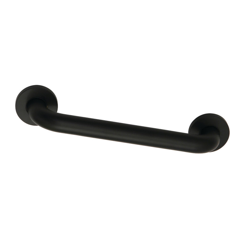 Kingston Brass Meridian 1-1/4 Inch O.D Grab Bar, 14.81" W, Matte Black