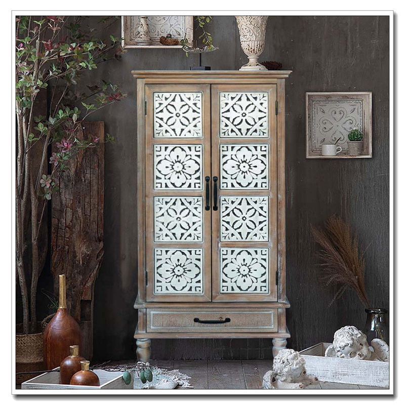 Grande armoire de rangement 55,12 po