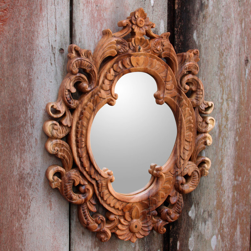 Gasquet Solid Wood Flat Mirror