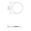 Clean 1 - Light LED Flush Mounted Sconce-68926343-69151846