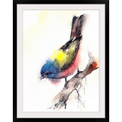 « bunting oiseau », reproduction d’art Canot Stop