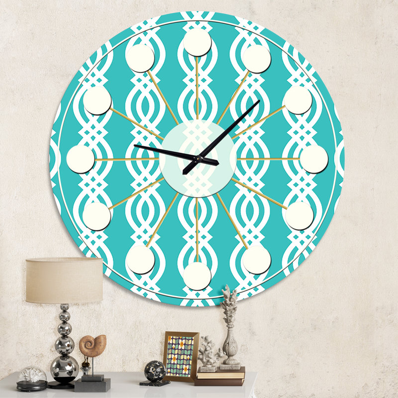 Horloge murale rétro Mid-Century, Moyenne