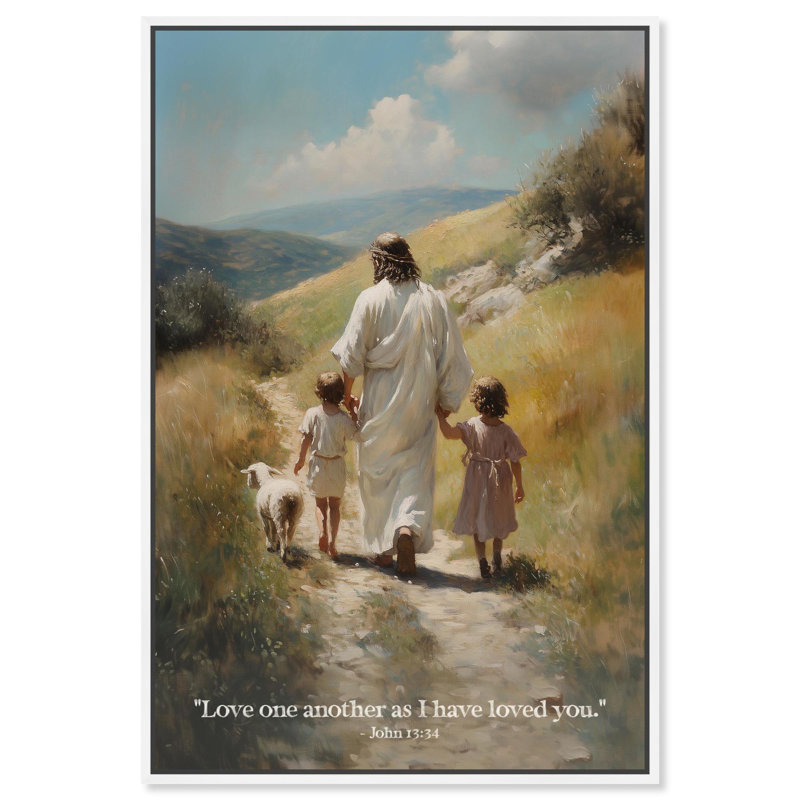 Reproduction d'art sur toile As I Have Love You par , H 31 po x l 21 po, Cadre blanc