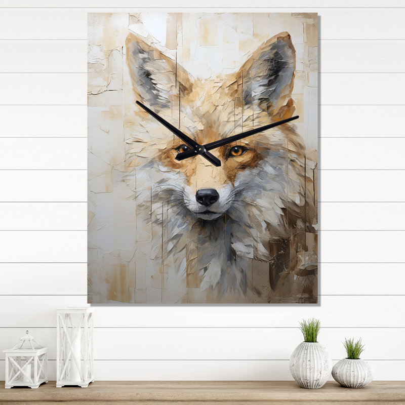 Dannyelle - Horloge murale renard, Grand