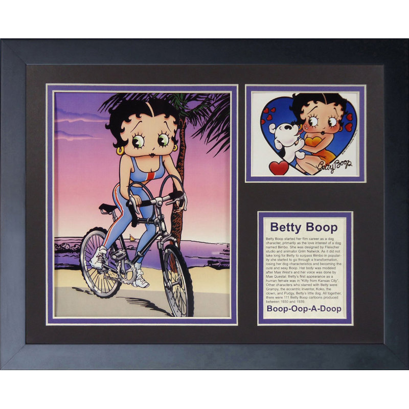 « betty boop », reproduction de photo encadrée