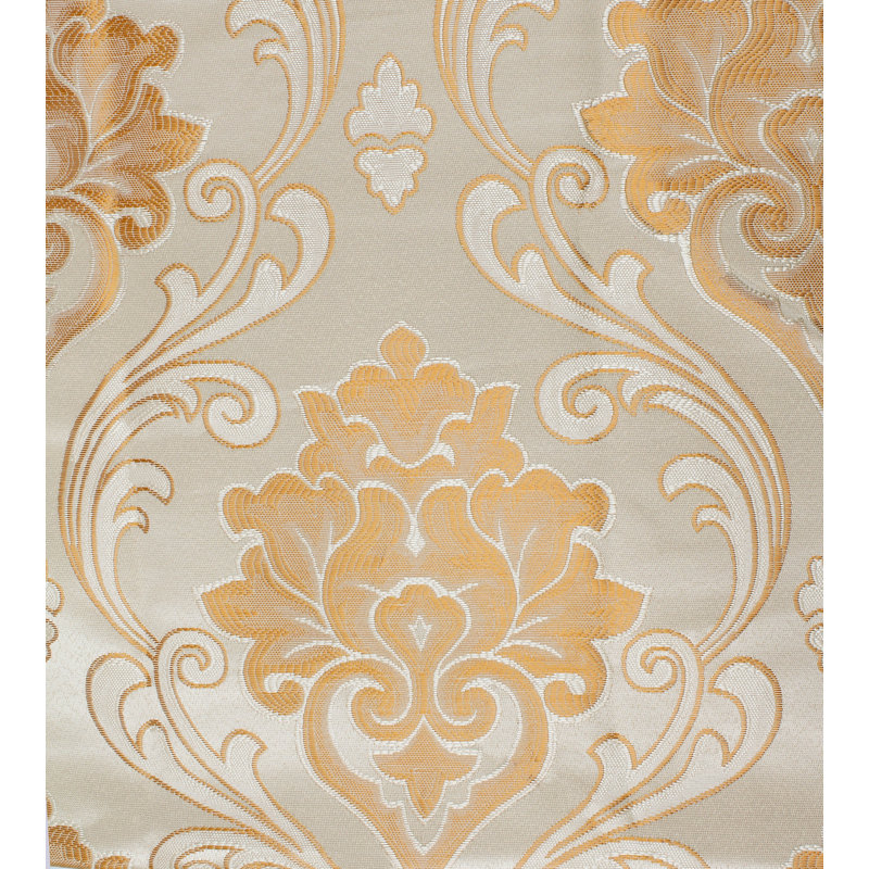 Sage Polyester Room-Darkening Floral Curtain Panel Pair