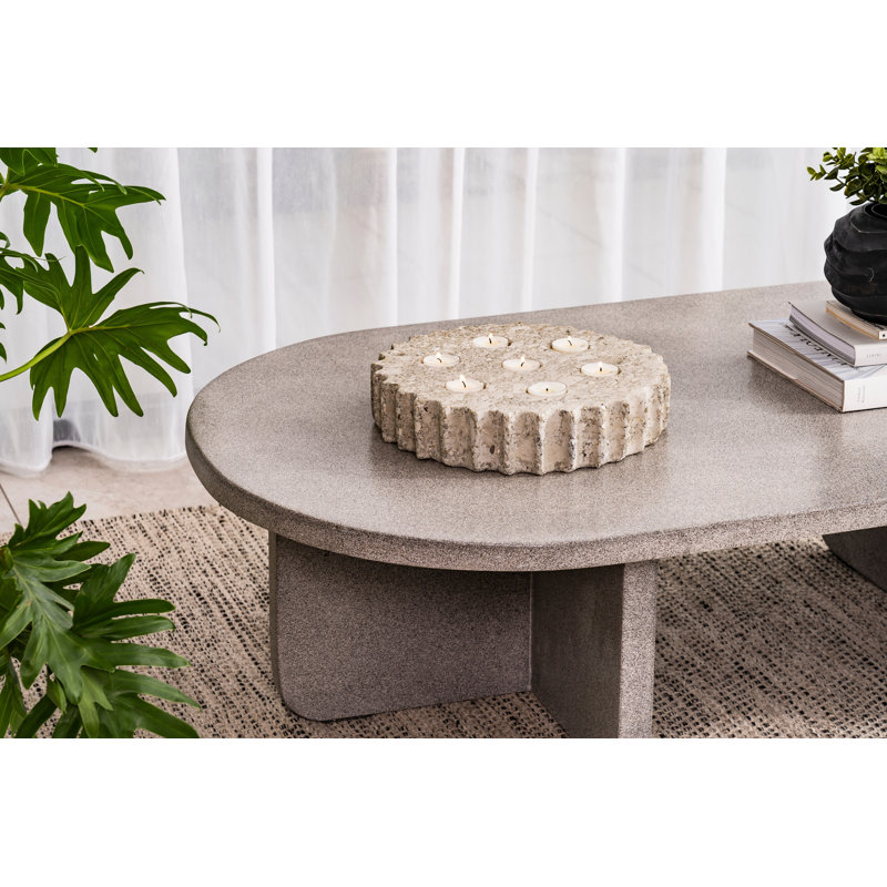 Limestone Tabletop Tealight Holder