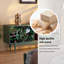 Buffet en bois massif 59,06 po