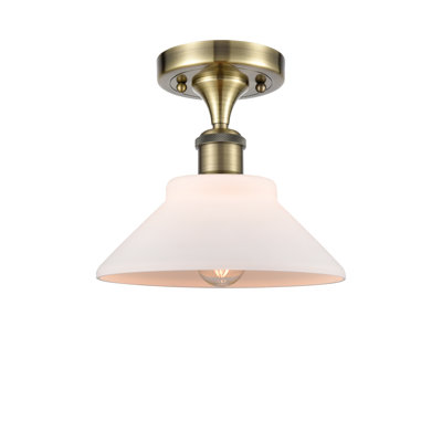 Plafonnier semi-encastré 1 lumière 9 po Heier
