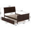 Lit plateforme double en bois massif avec pied de lit assorti et lit double Lplesy par Harriet Bee-360140111