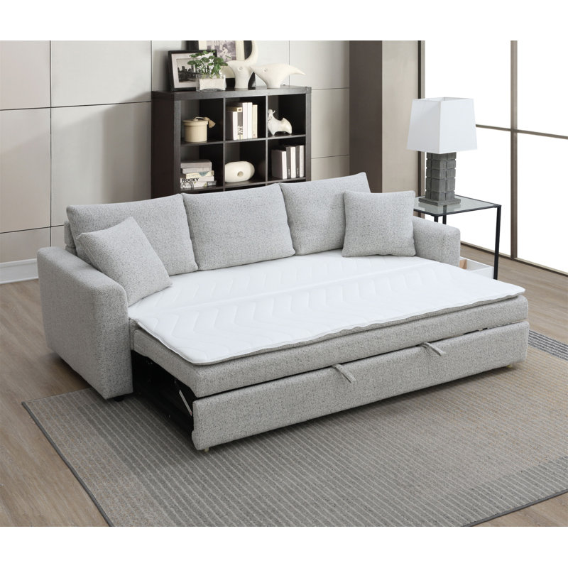 Canapé-lit modulaire avec 2 coussins décoratifs Connie