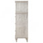 Commode et commode en chêne argenté, rangement polyvalent pour chambre à coucher / salon