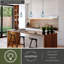 Denzel 1 - Light Oil Rubbed Bronze Single Pendant