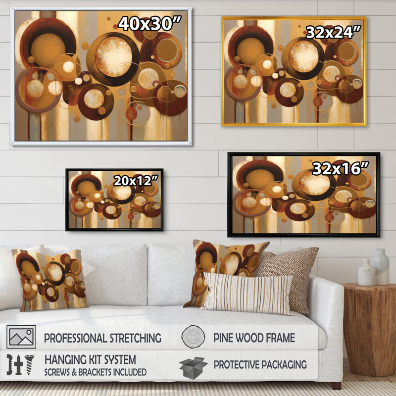 Aged Barrel Universes IV 59, L 20 po x H 12 po, Toile à cadre flottant noir