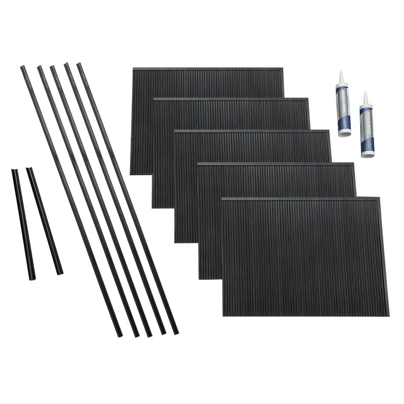 Ensemble de dosseret décoratif en vinyle FASÄDE 15 pieds carrés, Onyx brossé