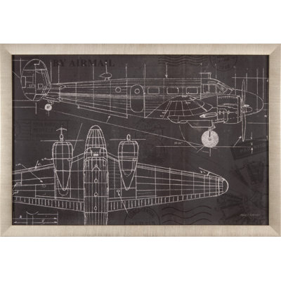 « plan blueprint i », impression encadrée