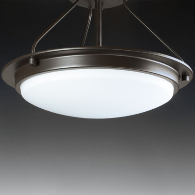 Vanderhoff Glass Semi Flush Mount