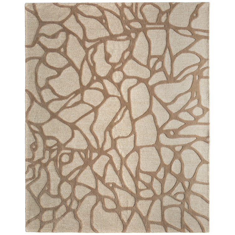 Kimball Hand Tufted Wool Abstract Indoor Rug