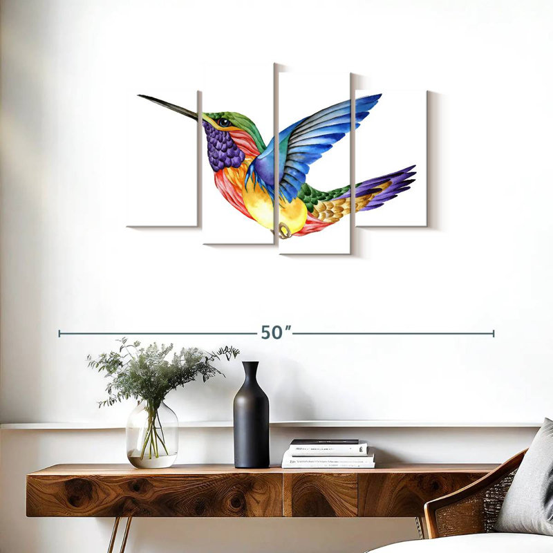 Brampt Vivid Hummingbird, 22" H x 36" W
