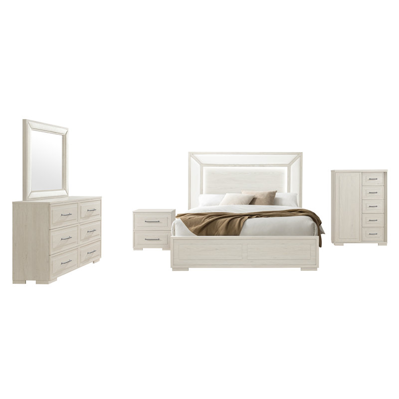 LIT BEIGE AVEC DEL, Lit double