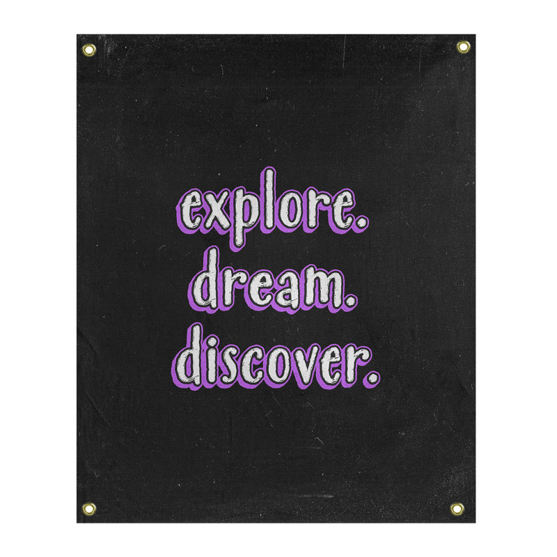 Tapisserie tableau noir en polyester discover rêve, H 80 po x l 59 po, Mauve