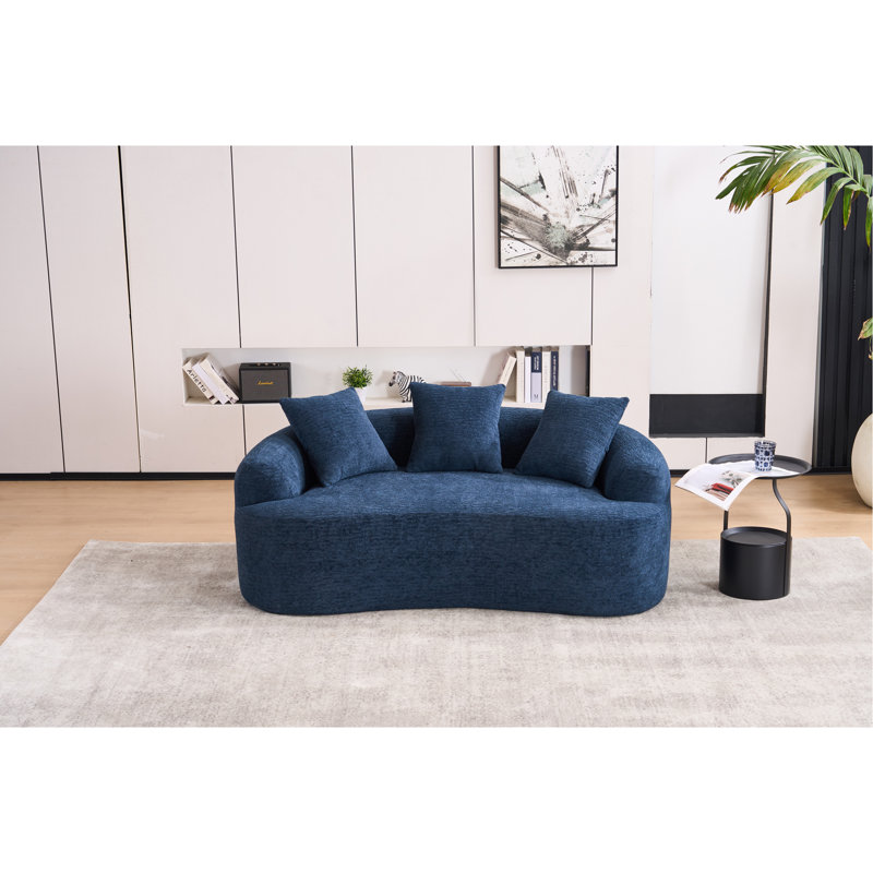 Canapé éponge à compression complète Boneless LY-025S, Bleu