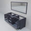Base de meuble-lavabo double 72 po avec miroir Jacques-1074756874