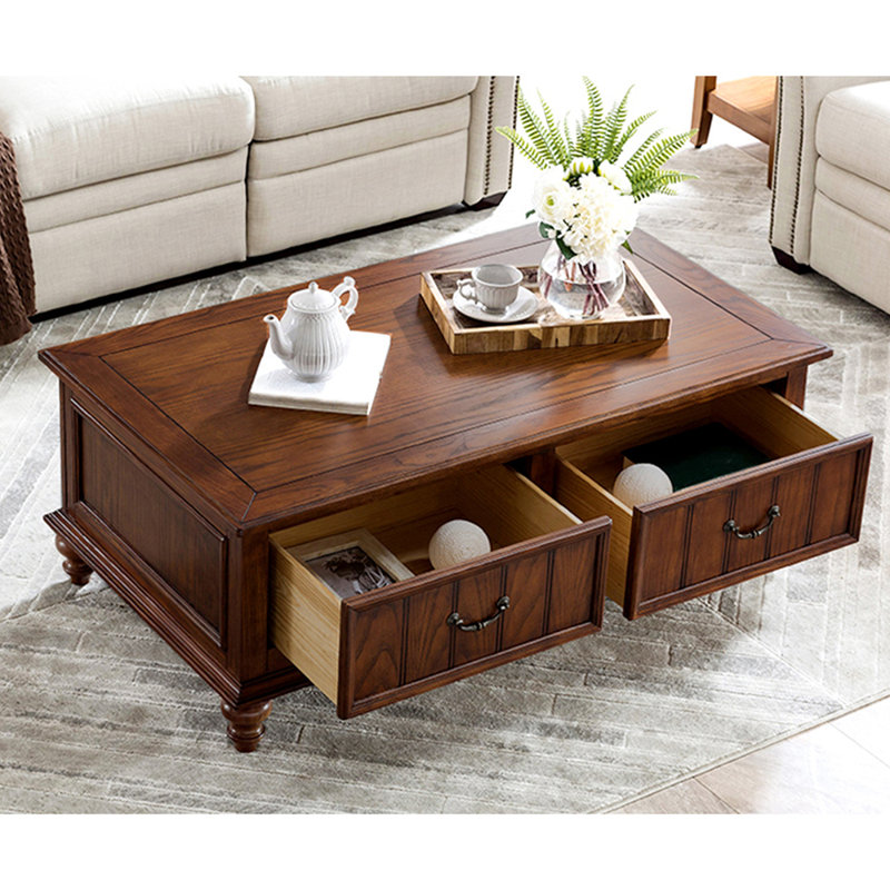 American country all solid wood coffee table