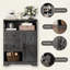 Armoire de rangement au sol pour salon, salle de bain-1574534702