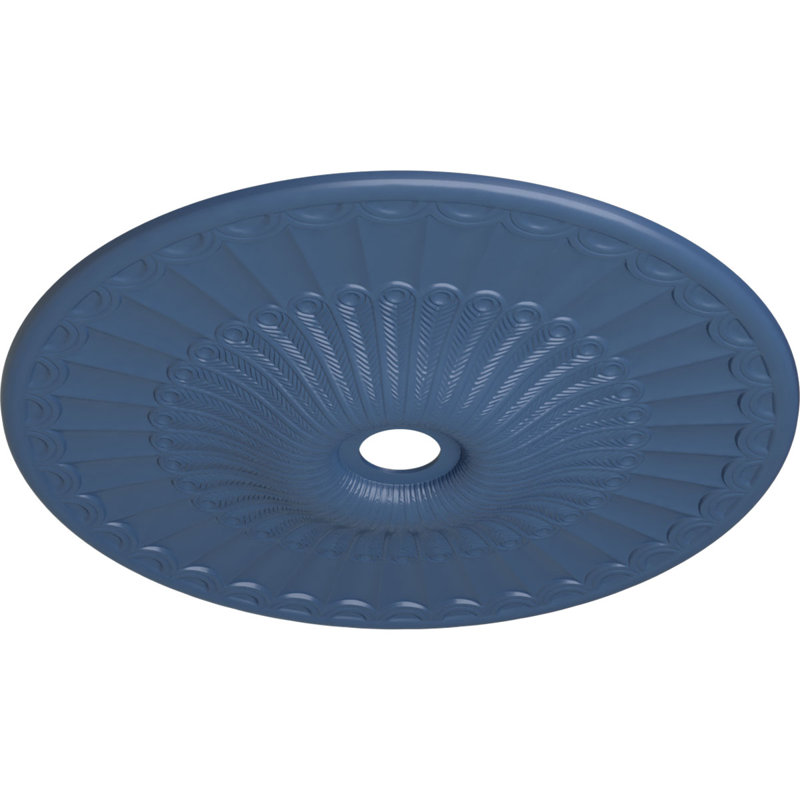 Médaillon de plafond Endurathane Antilles, diamètre extérieur de 38 1/4 po x P 1 1/2 po (pour auvents jusqu'à 6 po), finition bronze peinte à la main