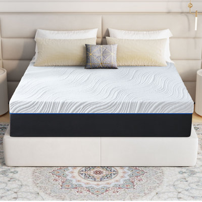 10 Inches Cooling Medium Gel Memory Foam Mattress With Breathable Cover & 10-Year Warranty by Alwyn Home