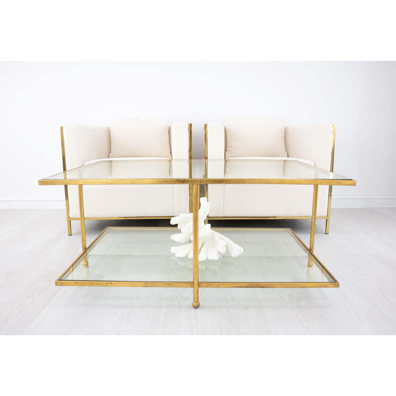 Romana Coffee Table, Gold