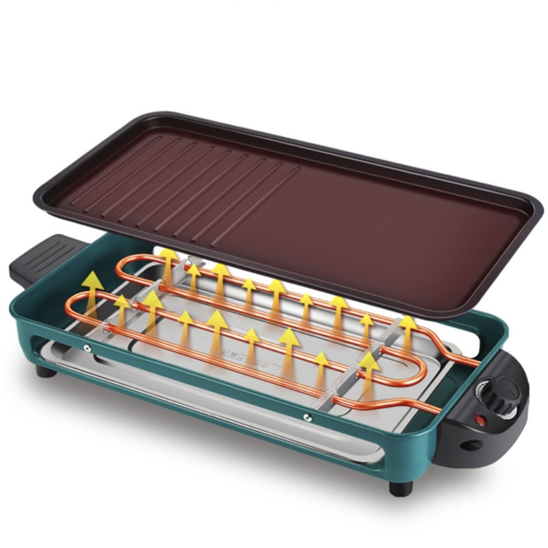 Intexca 21'' W x 8.7'' D Portable Single Burner Countertop Electric Grill