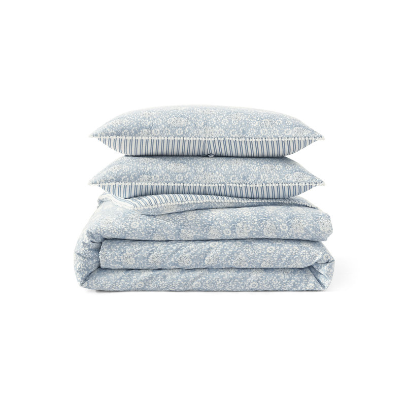 Ensemble de couette Peri Home Ikat, Housse de couette pour grand lit et 2 taies décor