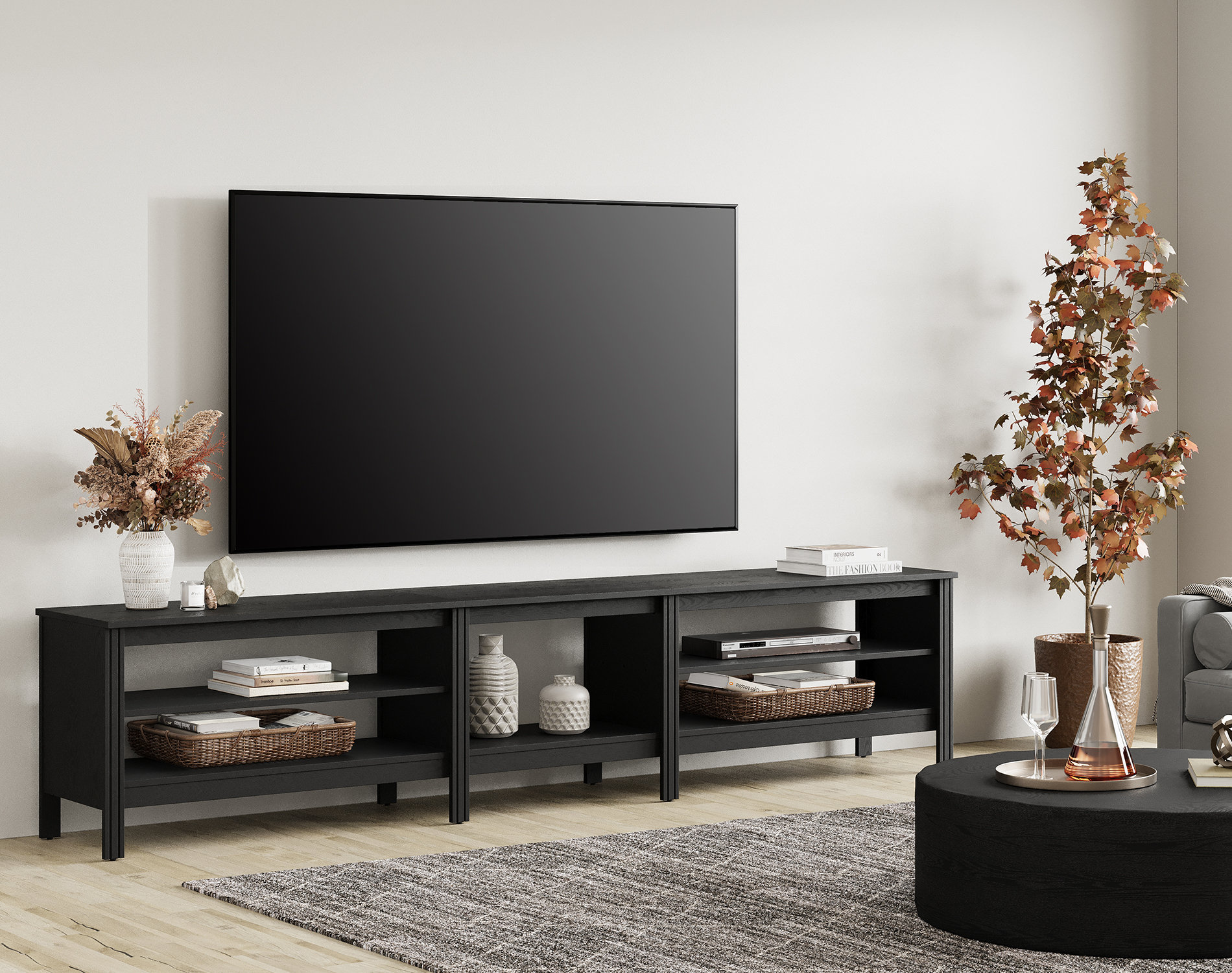 Ariauna TV Stand for TVS Up to 88 Wade Logan