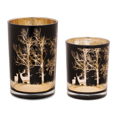 Mossy Oak Deer Candle Holder