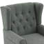 Fauteuil d'appoint à oreilles capitonné avec accoudoirs roulés et coussin épais rembourré Duward-1124697705