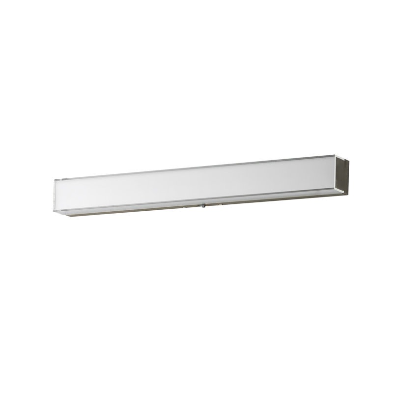 Dimmable LED Bath Bar, Satin Nickel