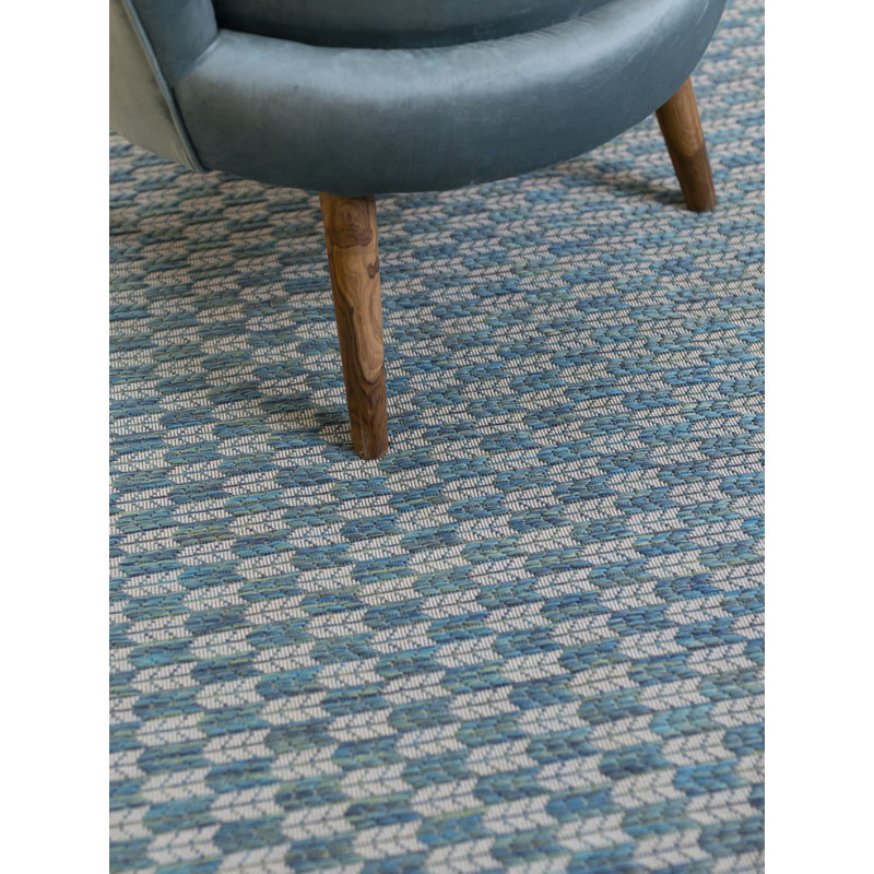 Tapis d'extérieur de qualité supérieure en polypropylène à motif géométrique, Rectangle 5 pi 3 po x 7 pi 6 po