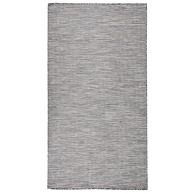 Weddington Outdoor Flatweave Rug Brown and Blue