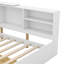 Lit plateforme en bois avec tête de lit, tablettes et 2 tiroirs-114239212