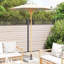 Parasol de jardin vidaXL blanc crème en bambou 270 270 x 260 cm-107548048