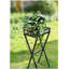 Support pour plante gris / noir
