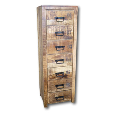 Munich Solid Wood 20 " W 7 - Drawer Dresser
